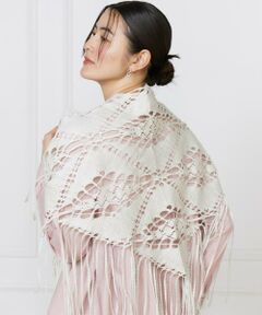 INED / イネド マフラー・ショール・スヌード・ストール | フリンジレースストール《ASAUCE MELER》