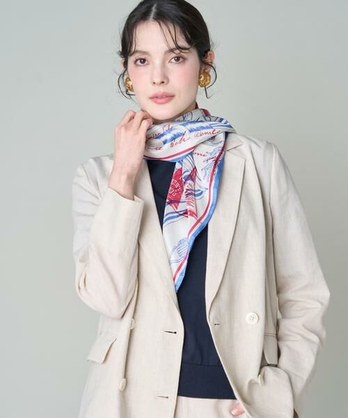 INED / イネド マフラー・ショール・スヌード・ストール | シルクスカーフ ボンメール《manipuri》 | 詳細2