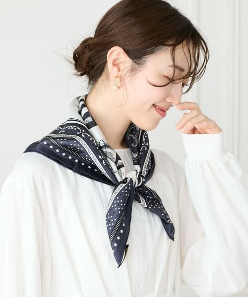 INED / イネド マフラー・ショール・スヌード・ストール | シルクスカーフバルーンバンダナ《manipuri》 | 詳細1