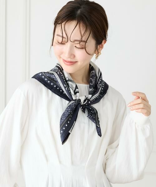 INED / イネド マフラー・ショール・スヌード・ストール | シルクスカーフバルーンバンダナ《manipuri》 | 詳細2