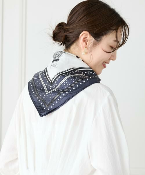INED / イネド マフラー・ショール・スヌード・ストール | シルクスカーフバルーンバンダナ《manipuri》 | 詳細3