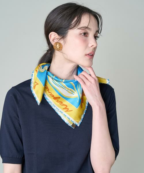 INED / イネド マフラー・ショール・スヌード・ストール | シルクスカーフ フローラ《manipuri》 | 詳細2