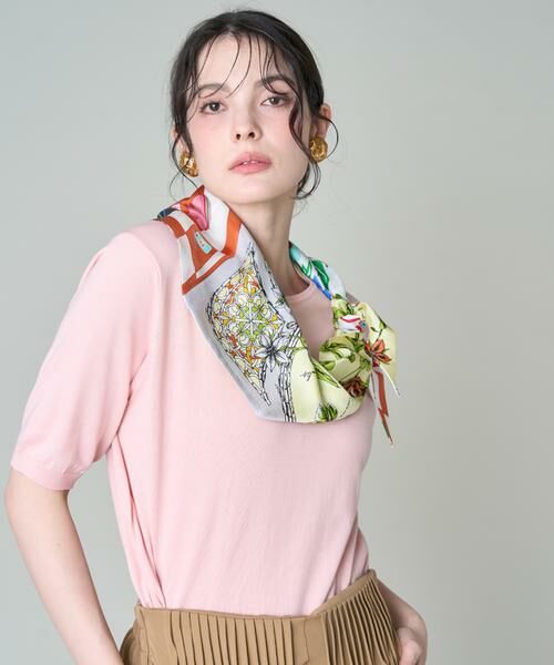 INED / イネド マフラー・ショール・スヌード・ストール | ダイヤ型スカーフ ハーバルガーデン《manipuri》 | 詳細2