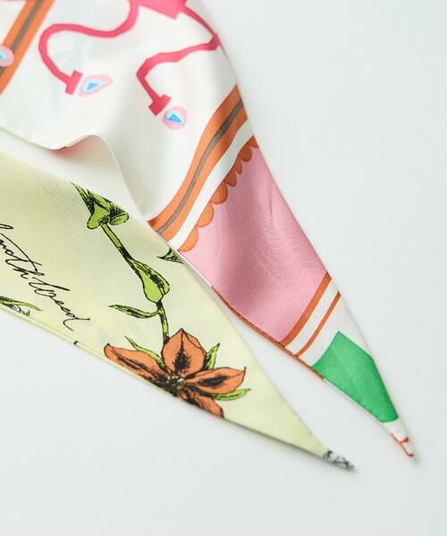 INED / イネド マフラー・ショール・スヌード・ストール | ダイヤ型スカーフ ハーバルガーデン《manipuri》 | 詳細5