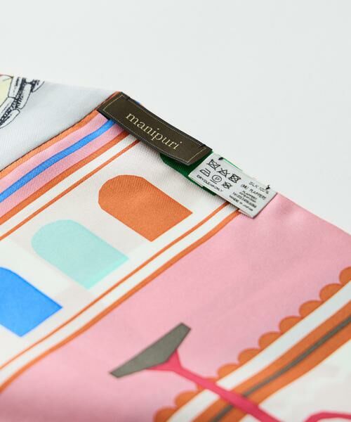 INED / イネド マフラー・ショール・スヌード・ストール | ダイヤ型スカーフ ハーバルガーデン《manipuri》 | 詳細6