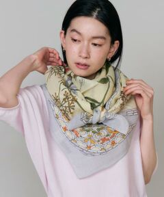 INED / イネド マフラー・ショール・スヌード・ストール | ハーバルガーデンバンダナ コットンシルクストール《manipuri》