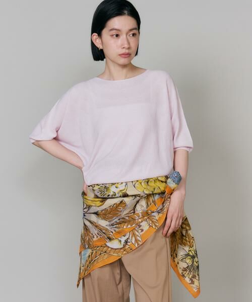 INED / イネド マフラー・ショール・スヌード・ストール | コラージュジャングルフルーツ コットンシルクストール《manipuri》 | 詳細2