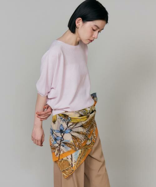 INED / イネド マフラー・ショール・スヌード・ストール | コラージュジャングルフルーツ コットンシルクストール《manipuri》 | 詳細3