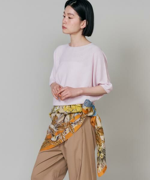 INED / イネド マフラー・ショール・スヌード・ストール | コラージュジャングルフルーツ コットンシルクストール《manipuri》 | 詳細4