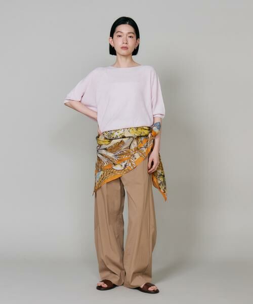 INED / イネド マフラー・ショール・スヌード・ストール | コラージュジャングルフルーツ コットンシルクストール《manipuri》 | 詳細5