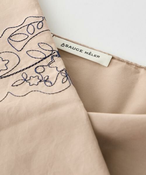 INED / イネド マフラー・ショール・スヌード・ストール | コットンシルク　エンブロイダリーバンダナ《ASAUCE MELER》 | 詳細4