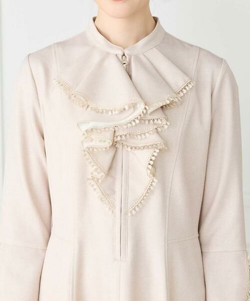 INED / イネド ミニ丈・ひざ丈ワンピース | ラッフル七分袖ワンピース | 詳細11