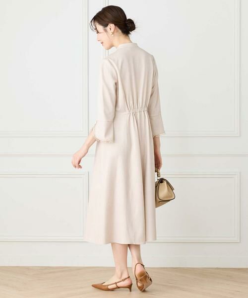 INED / イネド ミニ丈・ひざ丈ワンピース | ラッフル七分袖ワンピース | 詳細4