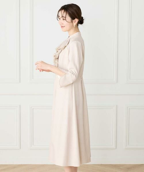 INED / イネド ミニ丈・ひざ丈ワンピース | ラッフル七分袖ワンピース | 詳細9