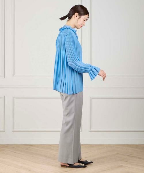 INED / イネド シャツ・ブラウス | フリルネックプリーツブラウス | 詳細11