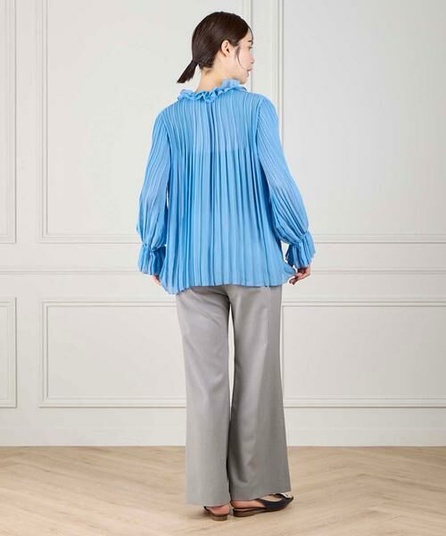 INED / イネド シャツ・ブラウス | フリルネックプリーツブラウス | 詳細12