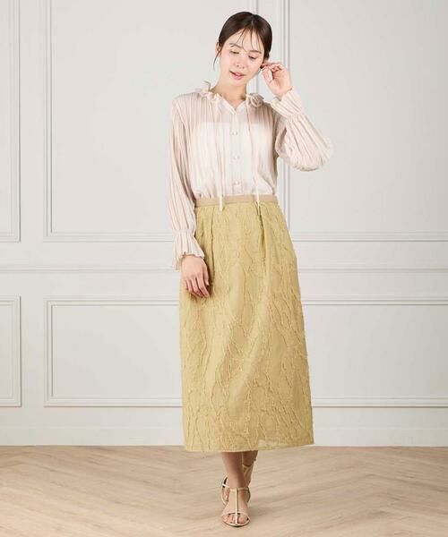 INED / イネド シャツ・ブラウス | フリルネックプリーツブラウス | 詳細3