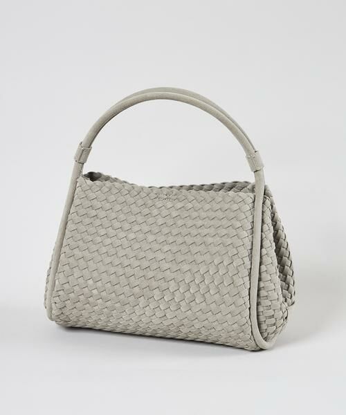 INED / イネド ハンドバッグ | 《SUPERIOR CLOSET》Atelier suede weaving middleハンドバッグ《FEEL AND TASTE》（グレーベージュ3）