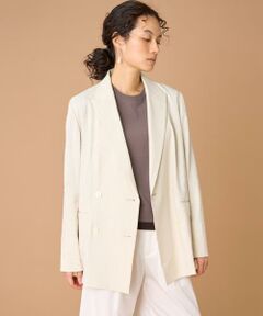 INED / イネド テーラードジャケット | リネンダブルブレストジャケット《PONTERORTO》