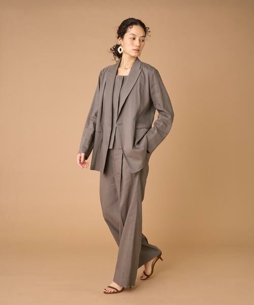 INED / イネド テーラードジャケット | リネンダブルブレストジャケット《PONTERORTO》 | 詳細3