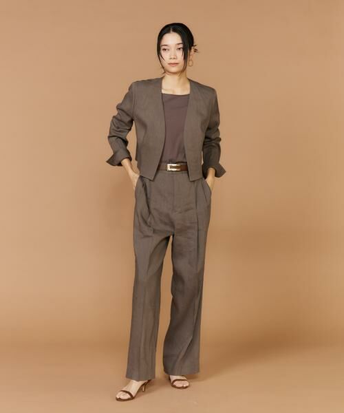 INED / イネド ノーカラージャケット | リネンスペンサージャケット《PONTETORTO》 | 詳細7