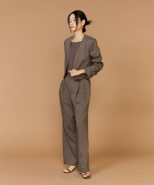 INED / イネド ノーカラージャケット | リネンスペンサージャケット《PONTETORTO》 | 詳細8