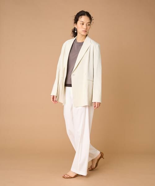 INED / イネド テーラードジャケット | 《大きいサイズ》リネンダブルブレストジャケット《PONTETORTO》 | 詳細7