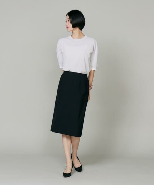 INED / イネド ミニ・ひざ丈スカート | オゾン防縮加工ペンシルスカート | 詳細6