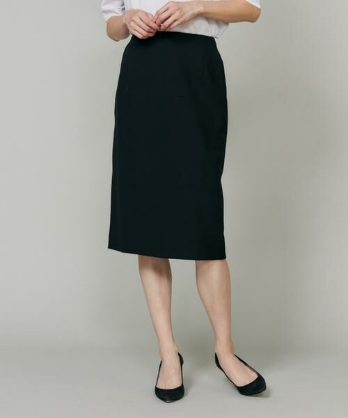 INED / イネド ミニ・ひざ丈スカート | オゾン防縮加工ペンシルスカート | 詳細8