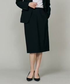 INED / イネド ミニ・ひざ丈スカート | 《大きいサイズ》オゾン防縮加工ペンシルスカート