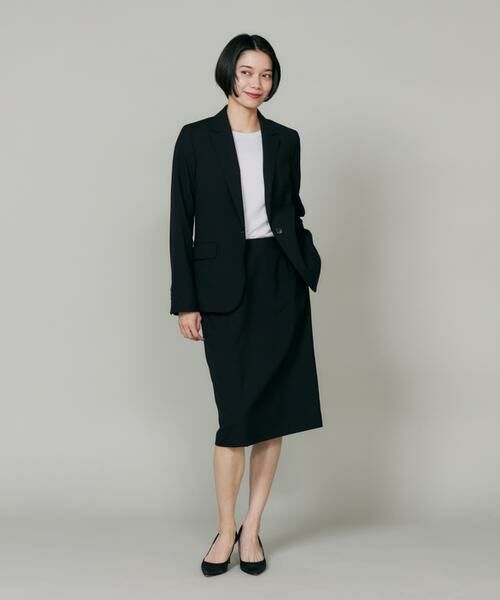 INED / イネド ミニ・ひざ丈スカート | 《大きいサイズ》オゾン防縮加工ペンシルスカート | 詳細2