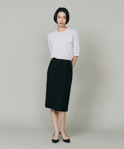 INED / イネド ミニ・ひざ丈スカート | 《大きいサイズ》オゾン防縮加工ペンシルスカート | 詳細5