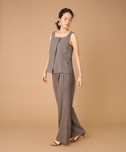 INED / イネド その他パンツ | リネンセミワイドパンツ《PONTERORTO》 | 詳細2