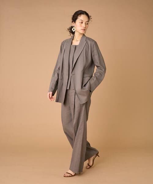 INED / イネド その他パンツ | リネンセミワイドパンツ《PONTERORTO》 | 詳細5