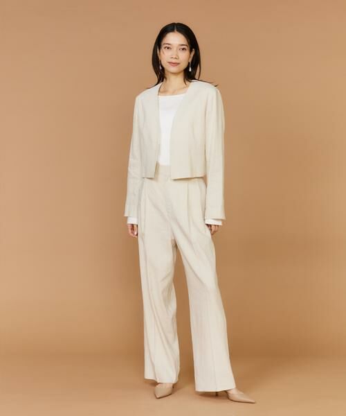 INED / イネド その他パンツ | リネンセミワイドパンツ《PONTERORTO》 | 詳細9