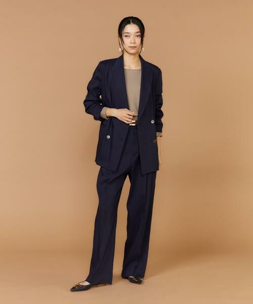 INED / イネド その他パンツ | 《大きいサイズ》リネンセミワイドパンツ《PONTETORTO》 | 詳細10