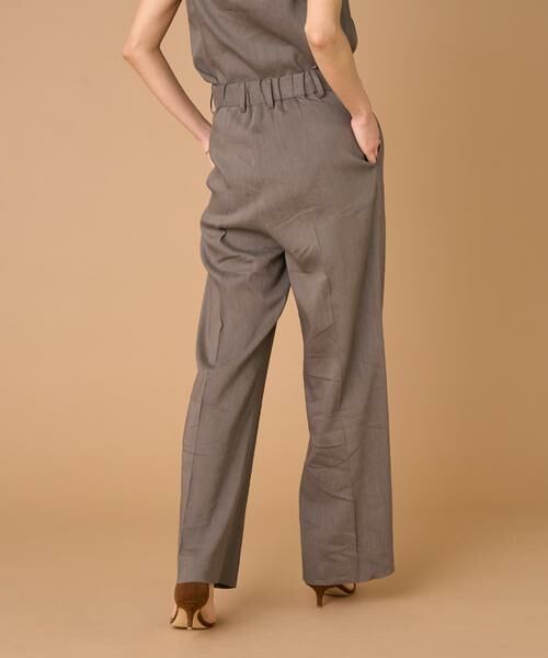 INED / イネド その他パンツ | 《大きいサイズ》リネンセミワイドパンツ《PONTETORTO》 | 詳細15