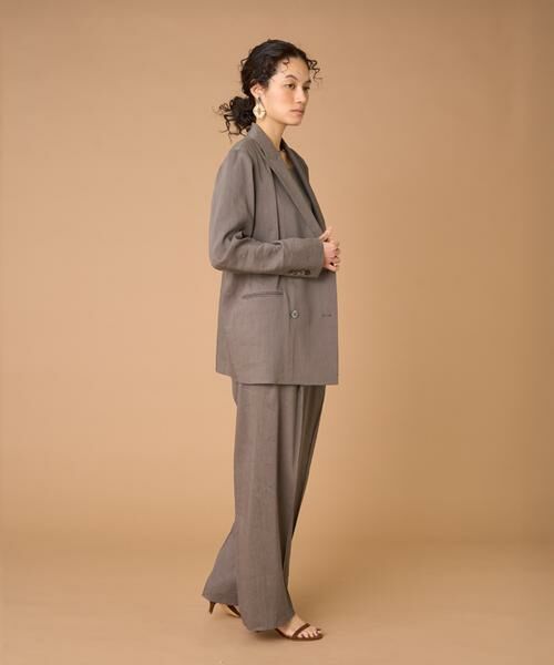 INED / イネド その他パンツ | 《大きいサイズ》リネンセミワイドパンツ《PONTETORTO》 | 詳細6