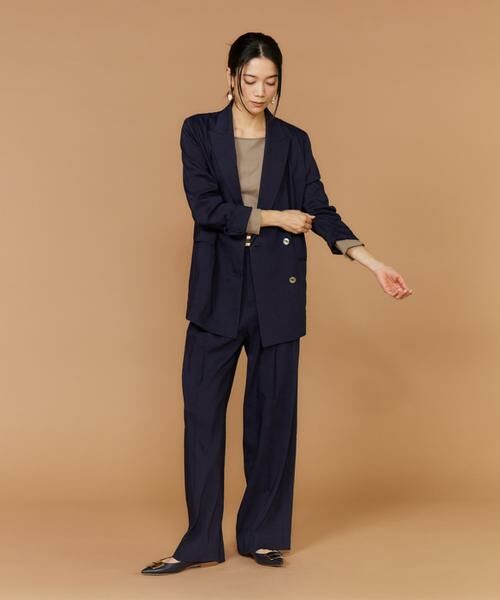 INED / イネド その他パンツ | 《大きいサイズ》リネンセミワイドパンツ《PONTETORTO》 | 詳細26