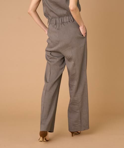 INED / イネド その他パンツ | 《大きいサイズ》リネンセミワイドパンツ《PONTETORTO》 | 詳細30
