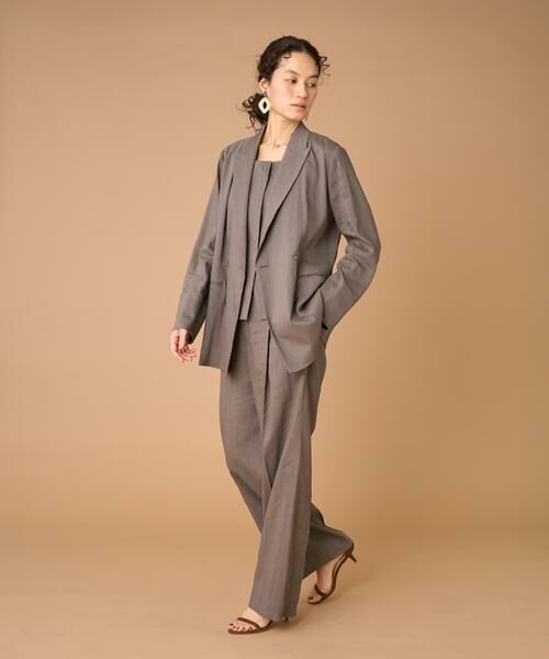 INED / イネド その他パンツ | 《大きいサイズ》リネンセミワイドパンツ《PONTETORTO》 | 詳細20