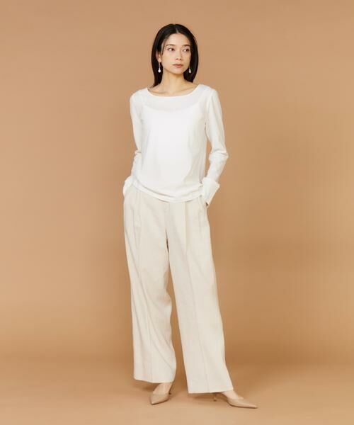 INED / イネド その他パンツ | 《大きいサイズ》リネンセミワイドパンツ《PONTETORTO》 | 詳細22