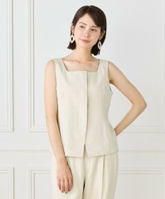 INED / イネド ベスト | リネンスクエアネックジレ《PONTETORTO》