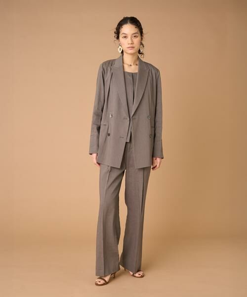 INED / イネド ベスト | リネンスクエアネックジレ《PONTERORTO》 | 詳細6