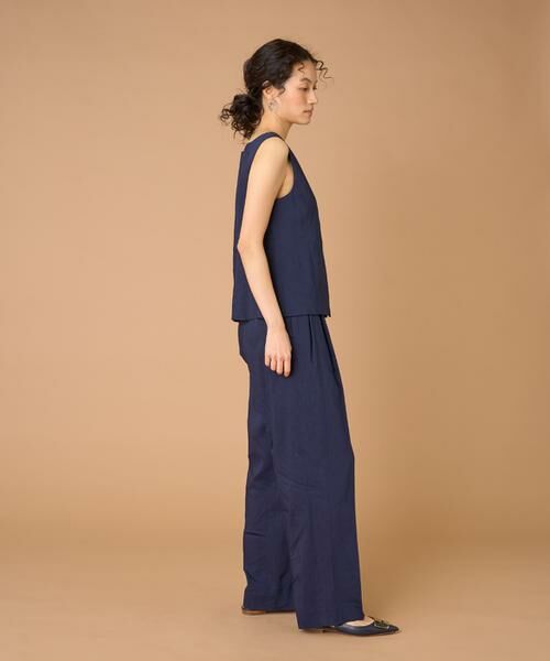 INED / イネド ベスト | リネンスクエアネックジレ《PONTERORTO》 | 詳細9