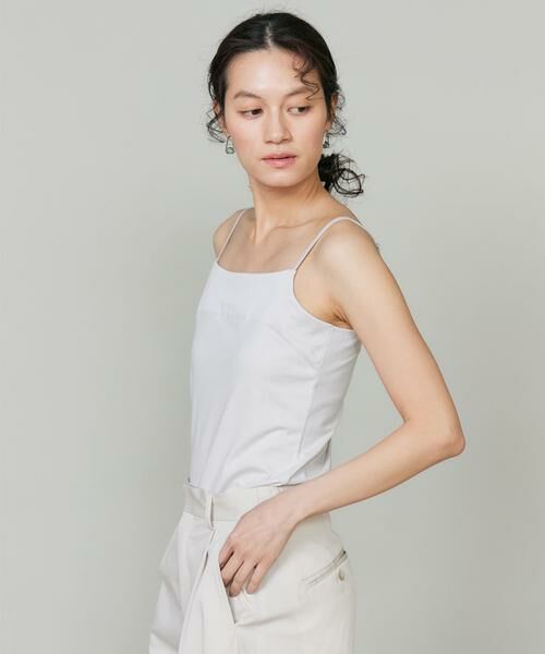 INED / イネド キャミソール・チューブトップ | スビンMIXコットンサテン切り替えキャミソール《スビン綿MIX天竺/A-GIRL’S 》 | 詳細15