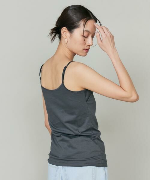 INED / イネド キャミソール・チューブトップ | 《大きいサイズ》スビンMIXコットンサテン切り替えキャミソール《スビン綿MIX天竺/A-GIRL’S 》 | 詳細11