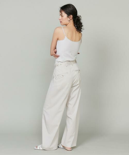 INED / イネド キャミソール・チューブトップ | 《大きいサイズ》スビンMIXコットンサテン切り替えキャミソール《スビン綿MIX天竺/A-GIRL’S 》 | 詳細7