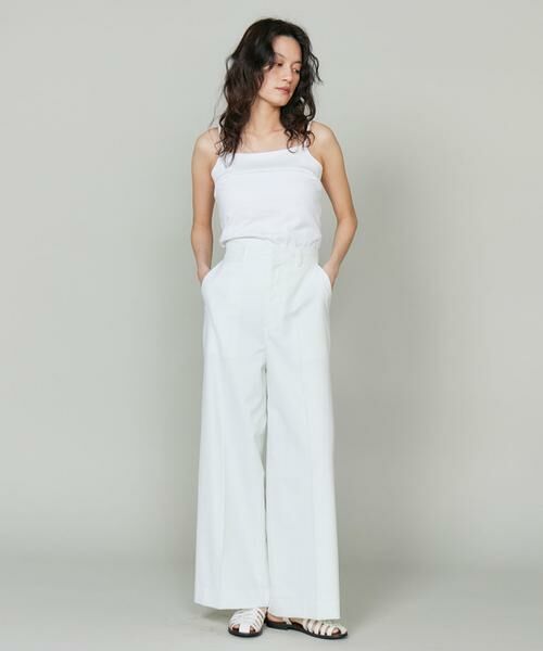 INED / イネド キャミソール・チューブトップ | 《大きいサイズ》スビンMIXコットンサテン切り替えキャミソール《スビン綿MIX天竺/A-GIRL’S 》 | 詳細8