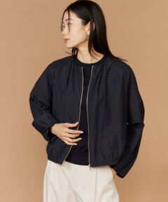 INED / イネド ブルゾン | 《大きいサイズ》ギャザーブルゾン